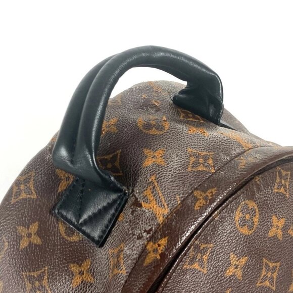 LOUIS VUITTON M44874 Monogram Palm Springs backpack MM Brown/Black - Picture 9 of 14